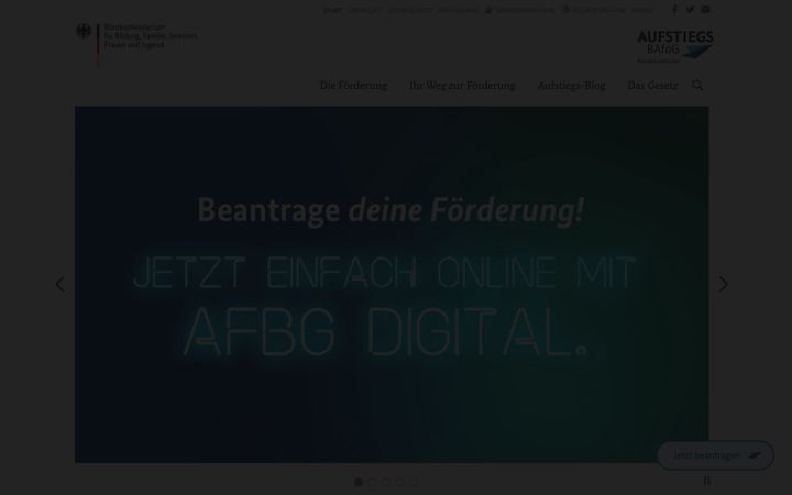 Screenshot of aufstiegs-bafoeg.de