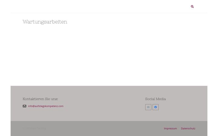 Screenshot of aufstiegskompetenz.com