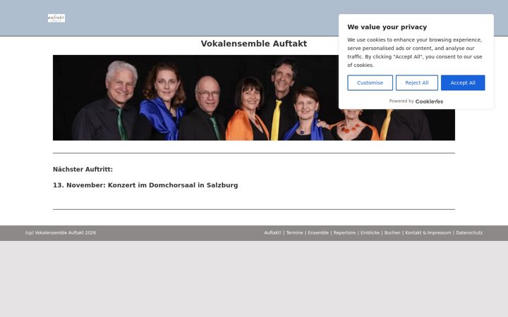Screenshot of auftakt.at