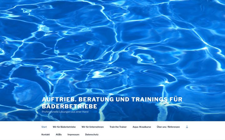 Screenshot of auftrieb-aquatraining.de