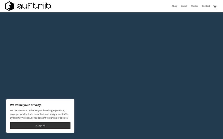 Screenshot von auftriib.com