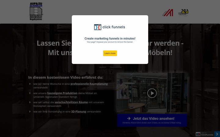 Screenshot of aufundzuschindler.com