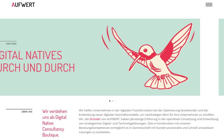 Screenshot of aufwert.com