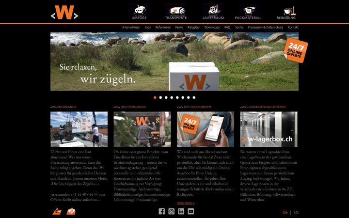 Screenshot of aufwiedmersehen.ch