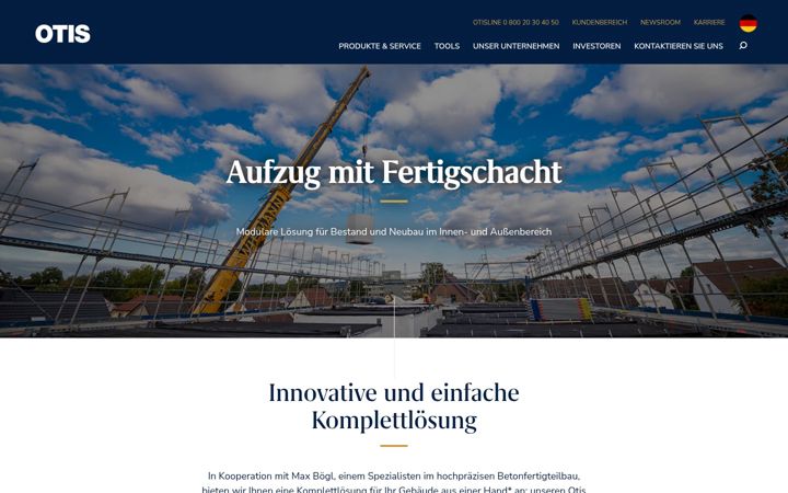 Screenshot του aufzug-mit-fertigschacht.de