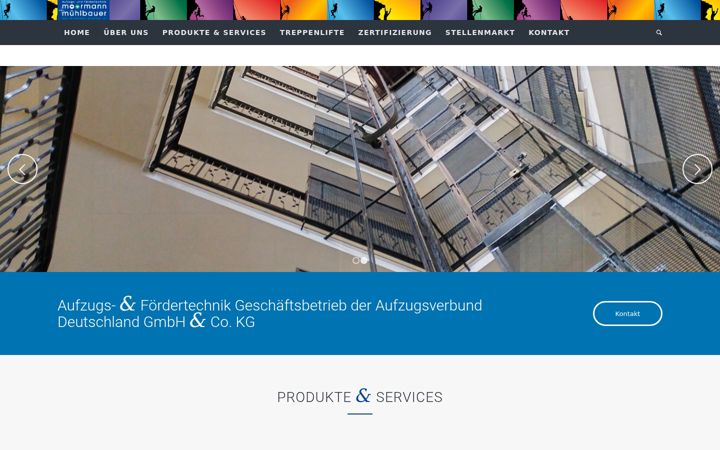 Screenshot of aufzugstechnik-frankfurt.de