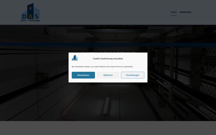 Screenshot of aufzugswartung-erfurt.de