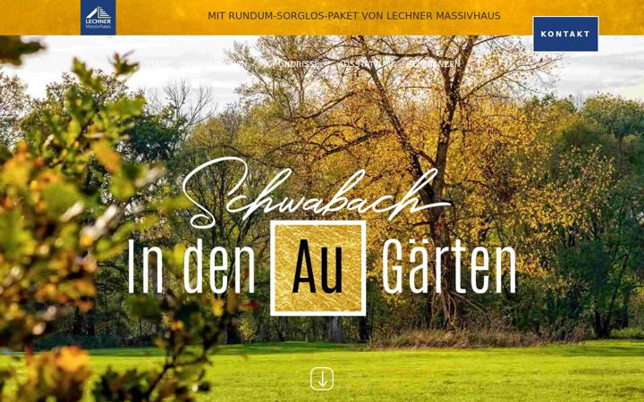 Screenshot of augaerten-schwabach.de