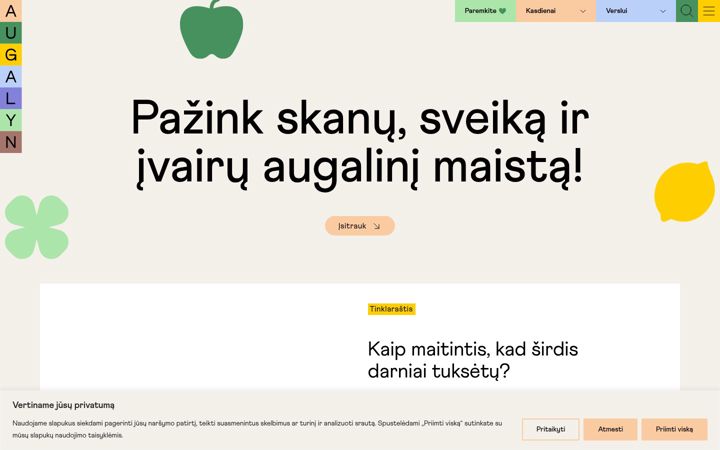 Screenshot of augalyn.lt