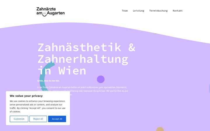 Zrzut ekranu augartenzahn.at