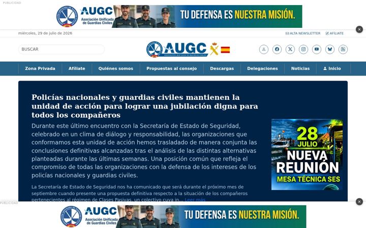 Zrzut ekranu augc.org