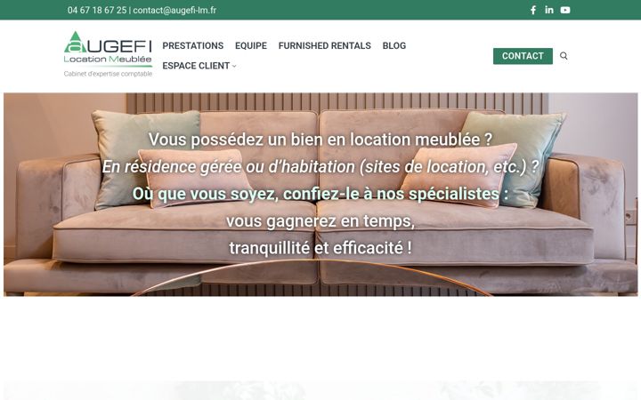 Kuvakaappaus sivustosta augefi-lm.fr