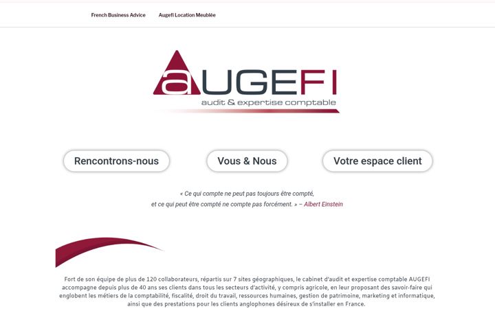 Screenshot of augefi.fr