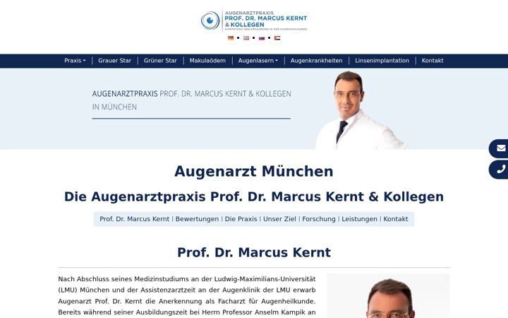 Screenshot of augen-arzt.net