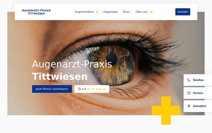 Screenshot of augenaerzte-chur.ch