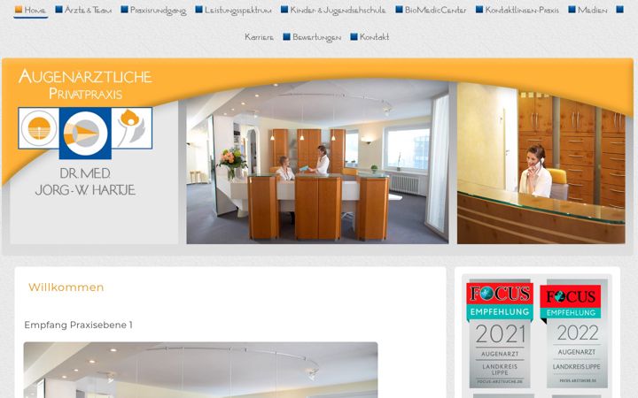 Screenshot of augenaerzte-detmold.de