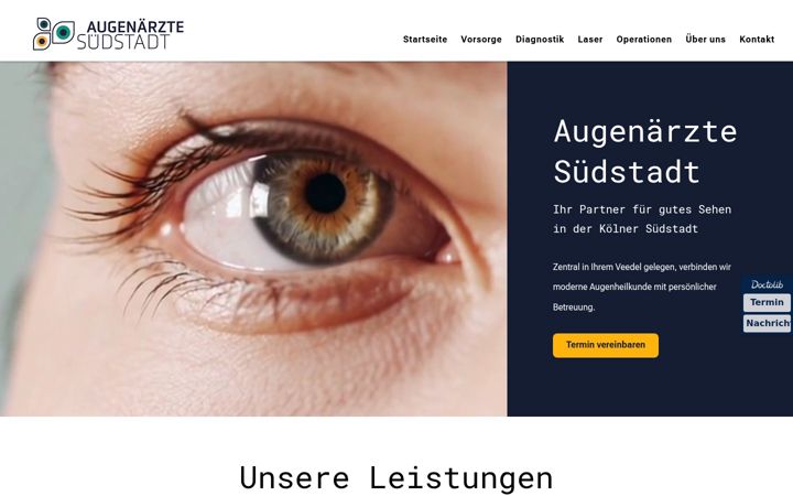 Skærmbillede af augenaerzte-suedstadt.de