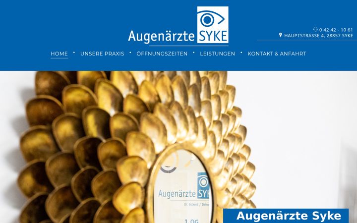 Screenshot of augenaerzte-syke.de