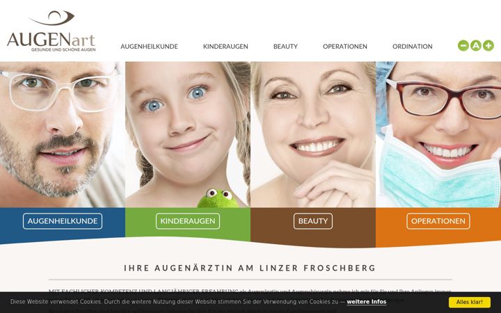 Screenshot of augenart.at