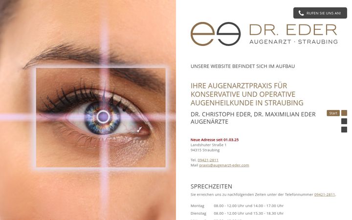 Ekraanipilt saidist augenarzt-eder-straubing.de