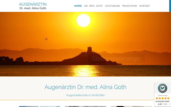 Screenshot of augenarzt-goth.de