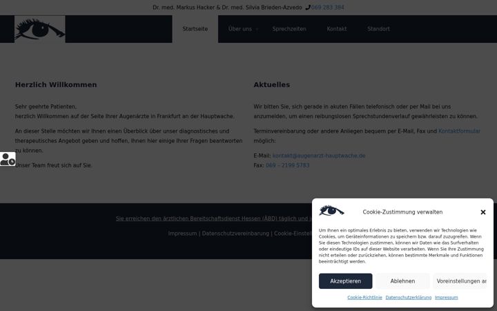 Screenshot of augenarzt-hauptwache.de