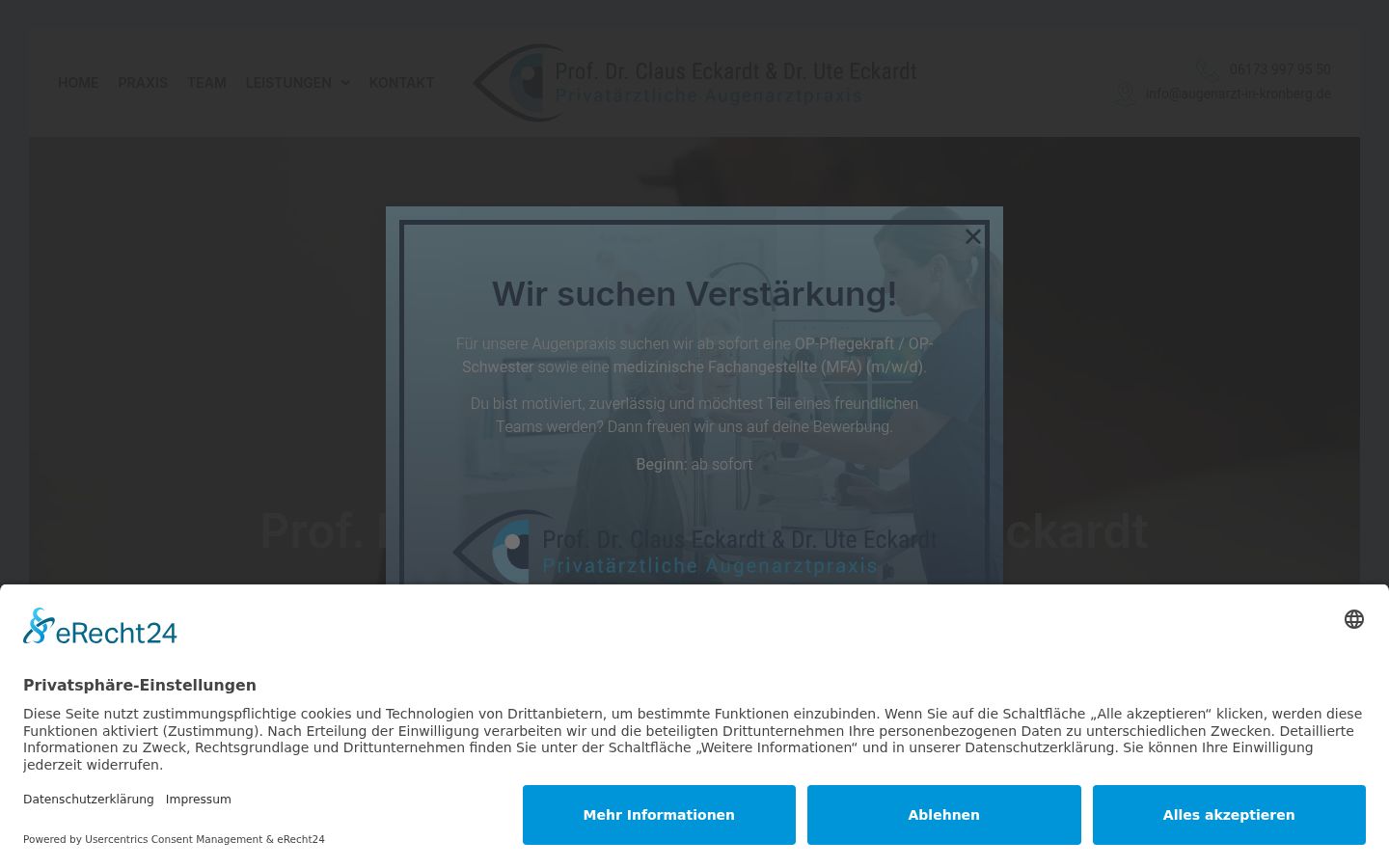 Screenshot van de toestemmingsbanner zoals getoond vóór enige interactie