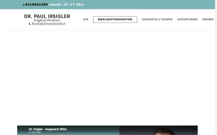 Screenshot of augenarzt-irsigler.at