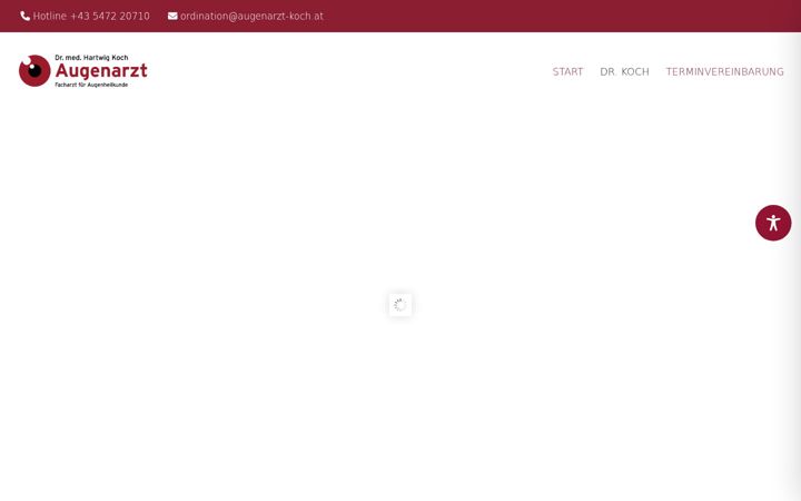 Screenshot of augenarzt-koch.at