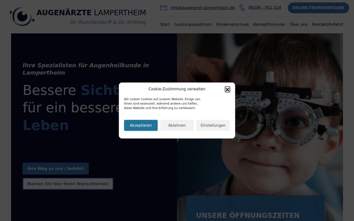 Screenshot of augenarzt-lampertheim.de