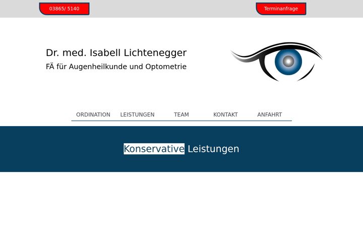 Screenshot of augenarzt-lichtenegger.at