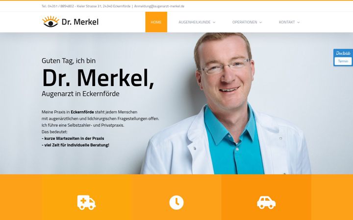Screenshot of augenarzt-merkel.de