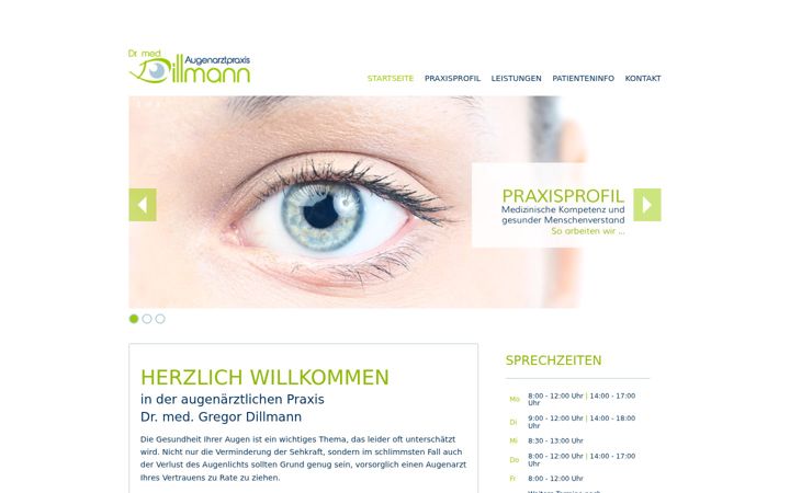 Screenshot of augenarzt-oppenheim.de