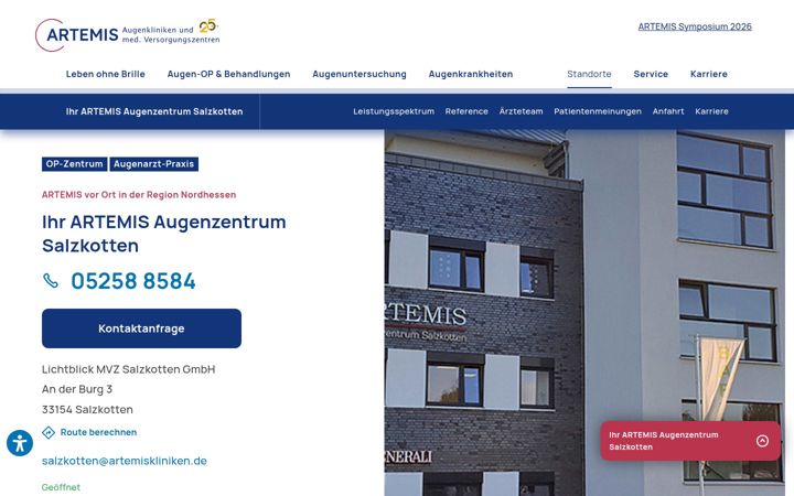 Screenshot of augenarzt-salzkotten.de