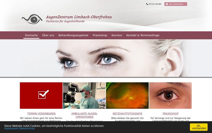 Screenshot of augenarzt-schubert.de