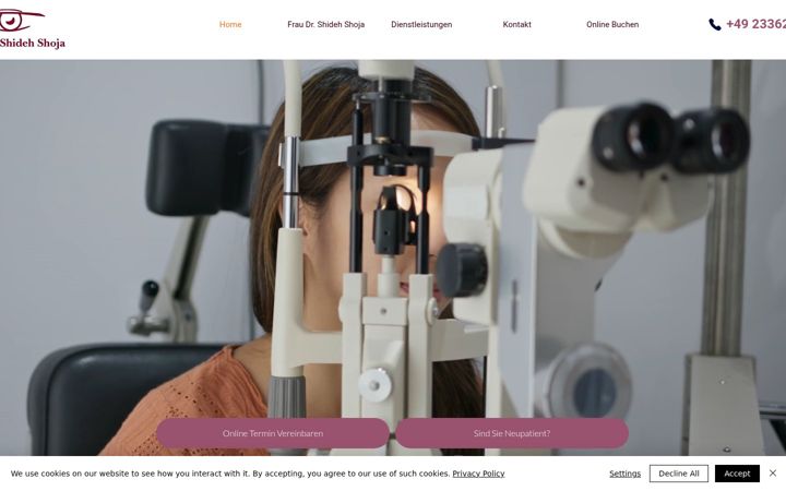 Screenshot of augenarzt-schwelm.de
