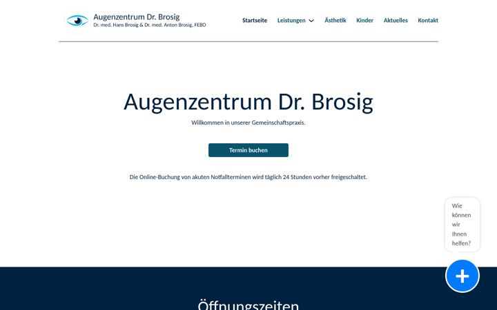 Screenshot of augenarzt-stade.de