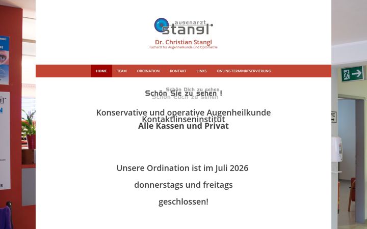 Screenshot of augenarzt-stangl.at