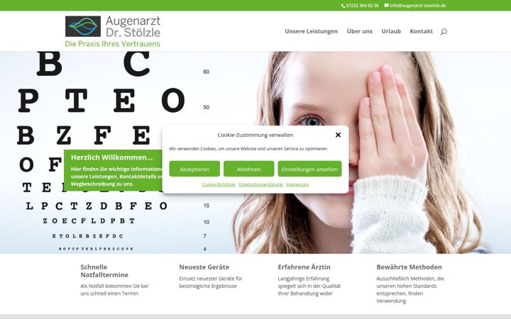 Screenshot of augenarzt-stoelzle.de