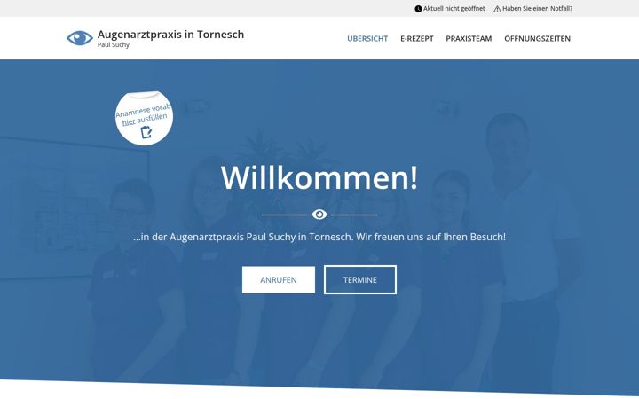 Screenshot of augenarzt-tornesch.de
