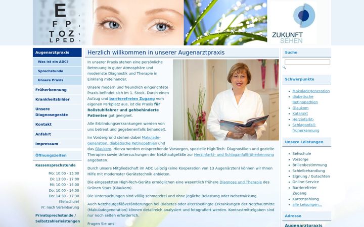 Screenshot of augenarzt-tulaszewski.de