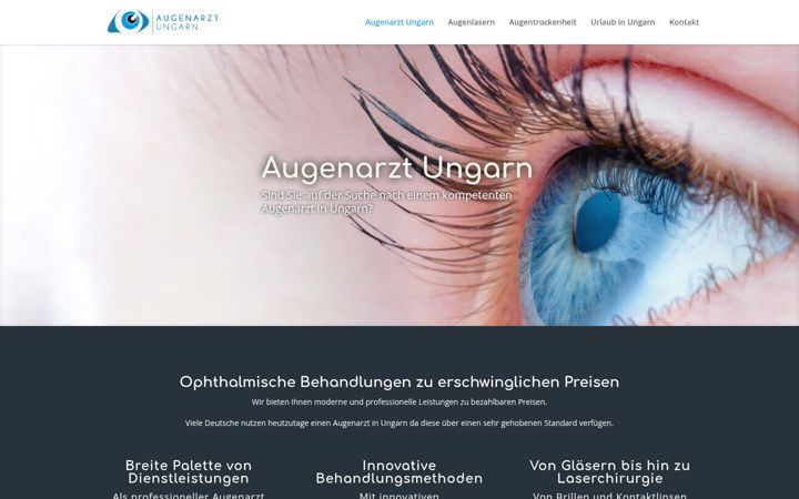Screenshot of augenarzt-ungarn.com