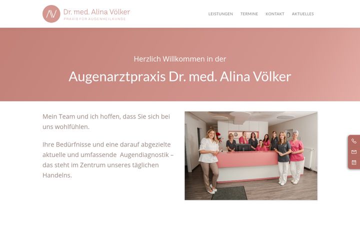 Screenshot of augenarzt-voelker.de