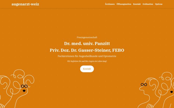 Screenshot of augenarzt-weiz.at