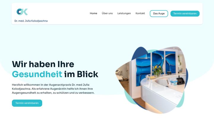 Screenshot of augenarzt-ziegelbruecke.ch