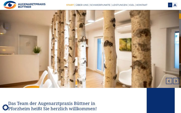 Screenshot di augenarztbuettner.de