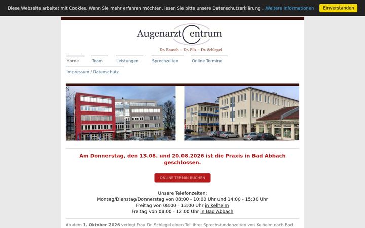 Skjermbilde av augenarztcentrum.de