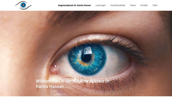Screenshot of augenarztpraxis-hassan.de