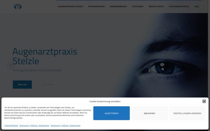 Screenshot di augenarztpraxis-stelzle.de