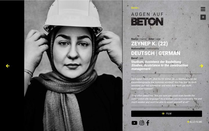 Screenshot of augenaufbeton.berlin